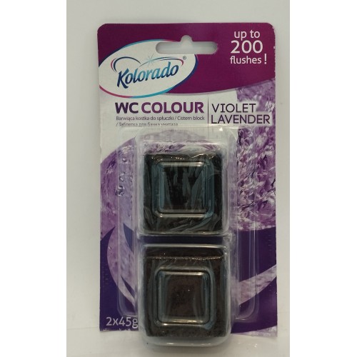Засіб для унітазів кубики Kolorado Violet Lavander /2x45гр