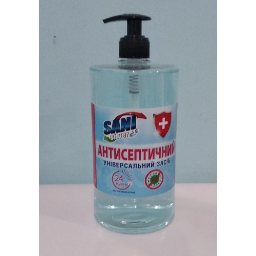 Антисептик універсальний Sani silver з дозатором /1л
