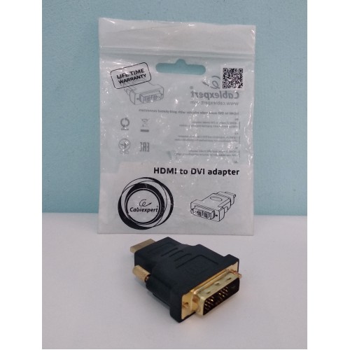 Перехідник HDMI (male) to DVI (male) 24pin A-HDMI-DVI-1 Gembrid