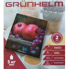 Акція Ваги кухонні електронні Grunhelm KES-1PGA 5кг гранат .