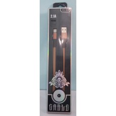 Кабель USB AM /Type-C 1м XS-006 2,1А Коричневий