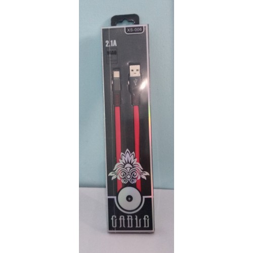 Кабель USB AM /Type-C 1м XS-006 2,1А червоний