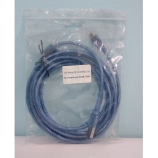 Кабель USB AM /micro USB 3,0м пакет Прозорий Синій