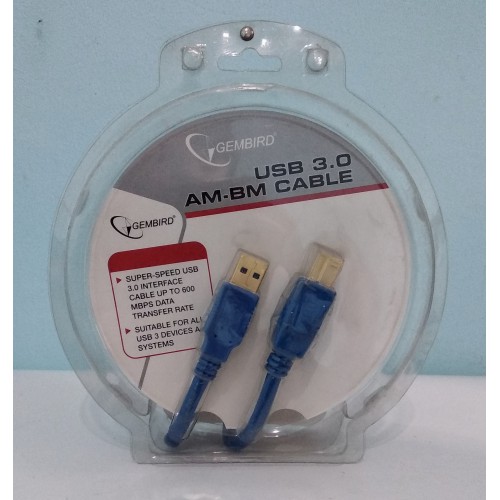 Кабель USB3.0 AM /BM-6 1,8м Gembird (принтер, сканер)