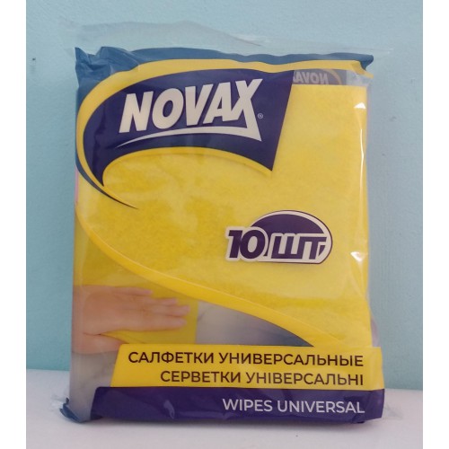 Серветка віскозна Novax для прибирання (300х340мм) /10шт