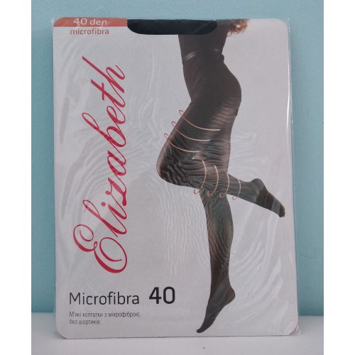 Колготки капронові Elizabeth Microfibra 40ден 5 розмір Чорний /шт