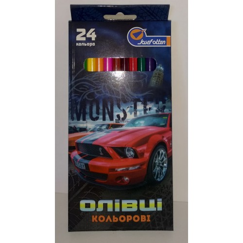 Олівці кольорові Josef Otten хлопчачі асортимент /набір 24кол