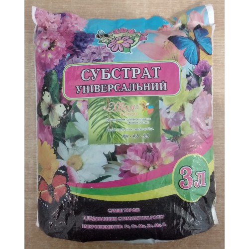 Грунт для хвойних 3л. Геофлора (торф, пісок, перліт, крейда) РН 4,8-5,5 /шт