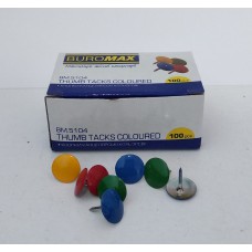 Кнопки Buromax (кольорові) ВМ.5104 100шт /пачка