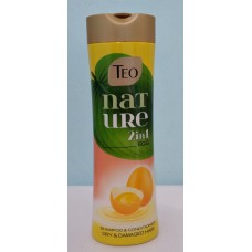 Акція Шампунь Teo Nature 2in1 Egg (яєчн.) для сухого пошкодженого волосся /350мл