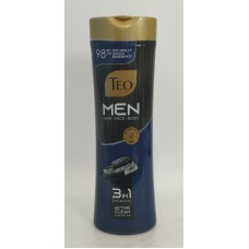 Акція Шампунь Teo Nature 3in1 Men Fresh \ Charcoal для чоловіків (волосся, лице, тіло) /350мл