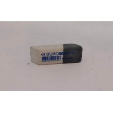 Ластик Buromax(біло-сірий)41х14х8мм ВМ.1118 /шт
