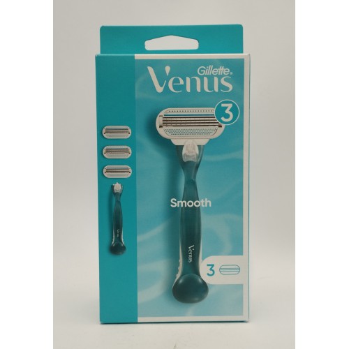 Акція Станок Gillette Venus Smooth для жінок (3 катриджа)