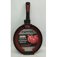 Акція Сковорода алюмінієва Pepper PR-2103-24 Garnet покриття Greblon C3 24см*4,5 без кришки (пресов. алюм, антиприг.покр) /шт
