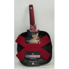 Акція Сковорода-гриль алюм. Pepper PR-2110-24 Cherry покриття Lava-stone 24см*24см без кришки (пресов. алюм, антиприг.покр) /шт