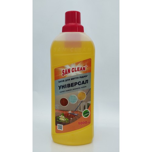 Акція Засіб для прибирання San clean Bergamot універсал для паркет, ламінат, ліноліум, кахель /1000мл