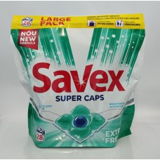 Акція Капсули для прання Savex 2в1 Extra Fresh /28х19гр (ZIP-пакет)