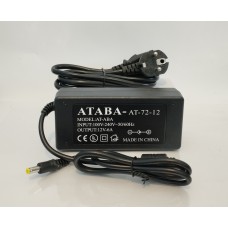 Блок живлення 12V 6А Ataba АТ-72-12 (з вилкою) /шт