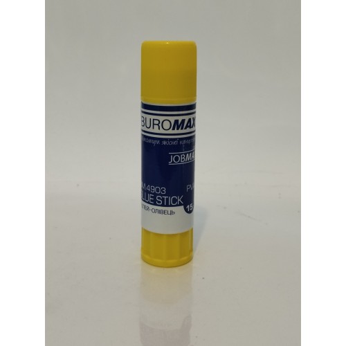 Клей олівець Buromax 15гр ВМ4903 /шт