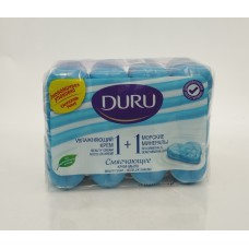 Акція Мило екопак Duru 1+1 Minerall синє 4х80гр