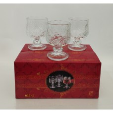 Чарка набір Glassware "Батерфляй" 40мл на ніжці /6шт 611-1