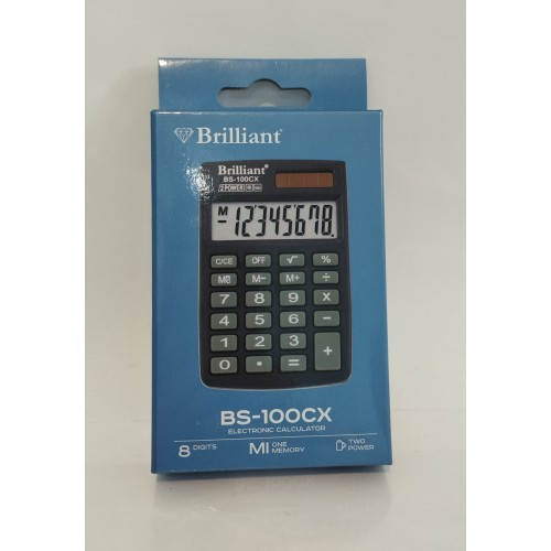 Калькулятор кишеньковий Brilliant BS-100СХ 8 символів (58*88мм) /шт