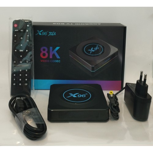 Телевізійна приставка Smart TV BOX X96 X4 mах 4 /64 (android 11 Wi-fi, Lan) 14днів