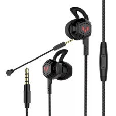 Навушники вакуумні (гарнітура) Langsdom G100X чорн штир 3,5mm