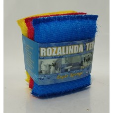 Губка кухонна Rozalinda Tex пластик покриття (10x8x2) /3шт