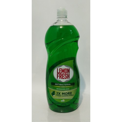 Акція Засіб для посуду рідкий Lemon fresh Antibacterial (зелений) /1,5л