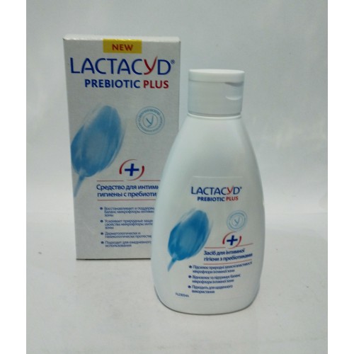 Акція Мило рідке інтимне Lactacyd Prebiotik Plus дозатор /200мл
