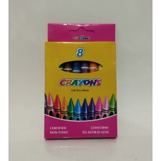 Олівці кольорові воскові Crayons /набір 8кол