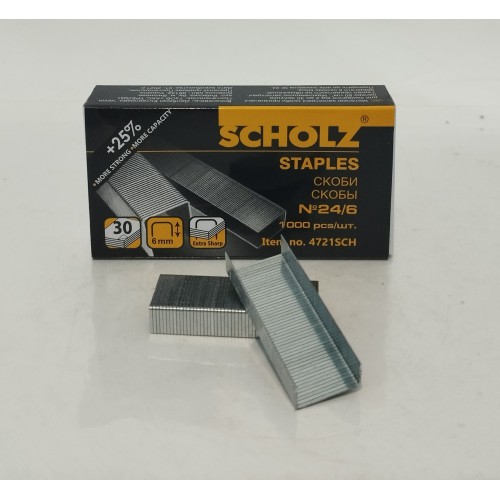 Скоби для степлера Scholz no.4721SCH № 24 /6 /1000шт