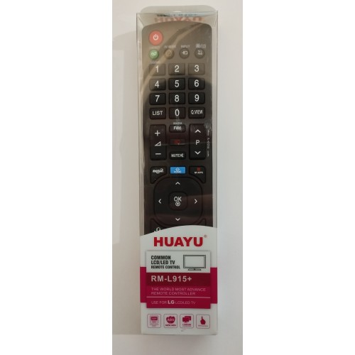 ПДУ TV LG Huayu RM-L915+3 LCD універсальний, 3D, корпус AKB72915207