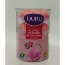 Акція Мило стак. Duru Fresh Floral infusion (квіткова хмара) 4х100гр