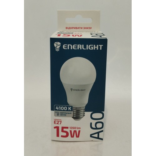 Електрична лампа світлодіодна Enerlight 15W 1350лм Е27 нейтральне світло