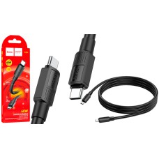 Кабель Type-C /Type-C 1м HOCO X84 3А 60W чорний