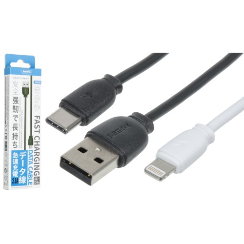Кабель USB AM /micro USB 1м Remax RC-134m 2.1A чорний