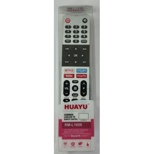 ПДУ TV Skyworth RM-L1659 ! Huayu ! Унив., для Skyworth smart TV NETFLIX+YOUTUBE