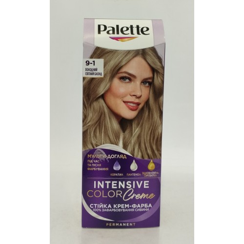 Акція Фарба для волосся Palette 9-1 холодний світлий блонд /наб