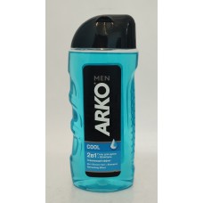 Акція Гель для душу +шампунь чоловічий Arko Cool /250мл