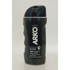 Акція Гель для душу +шампунь чоловічий Arko Blaсk /250мл