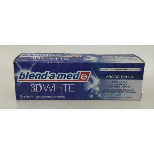 Акція Зубна паста Blend-a-med 3D- White Арктична свіжість /75мл