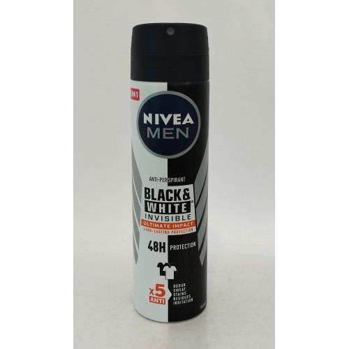 Акція Дезодорант чоловічий спрей Nivea Невидимий захист Ultimate impact 150мл