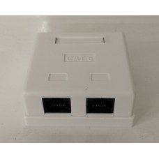 Мережева розетка 2хRJ45 Atcom 60252 cat 6e зовнішня