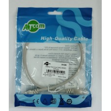 Кабель UTP Patch cord Cat5e 0,5м Atcom 24AWG сірий