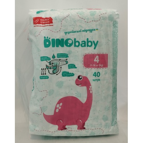 Підгузник Dino Baby 7-14кг (4) /40шт