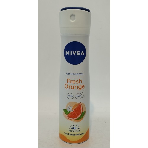 Акція Дезодорант жіночий спрей Nivea Fresh orange (свіжий апельсин) 150мл