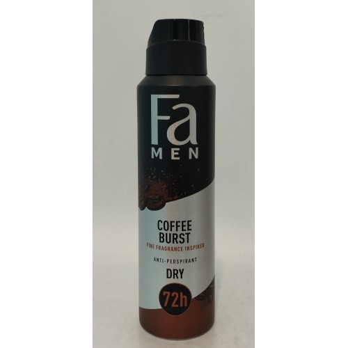 Дезодорант чоловічий спрей Fa Men Coffee burst /150мл