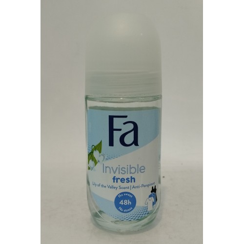 Акція Дезодорант жіночий шарик Fa Invisible fresh /50мл
